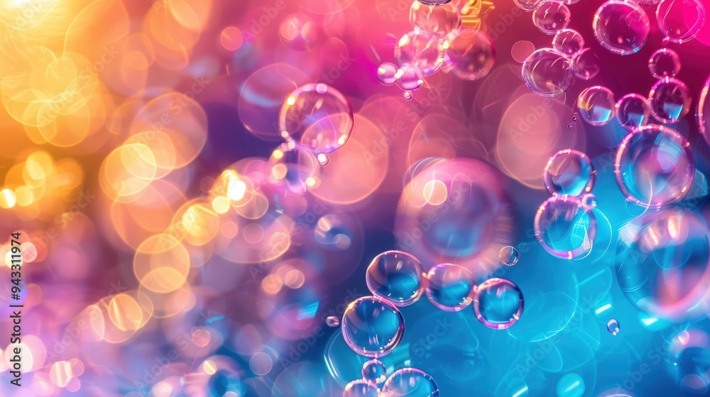 Colorful bubbles in abstract Colorful bubbles in abstract