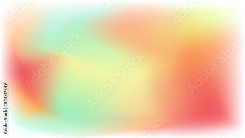 Simpleimple rainbow holographic green yellow red gradient background, copy space for text, motion web design template
