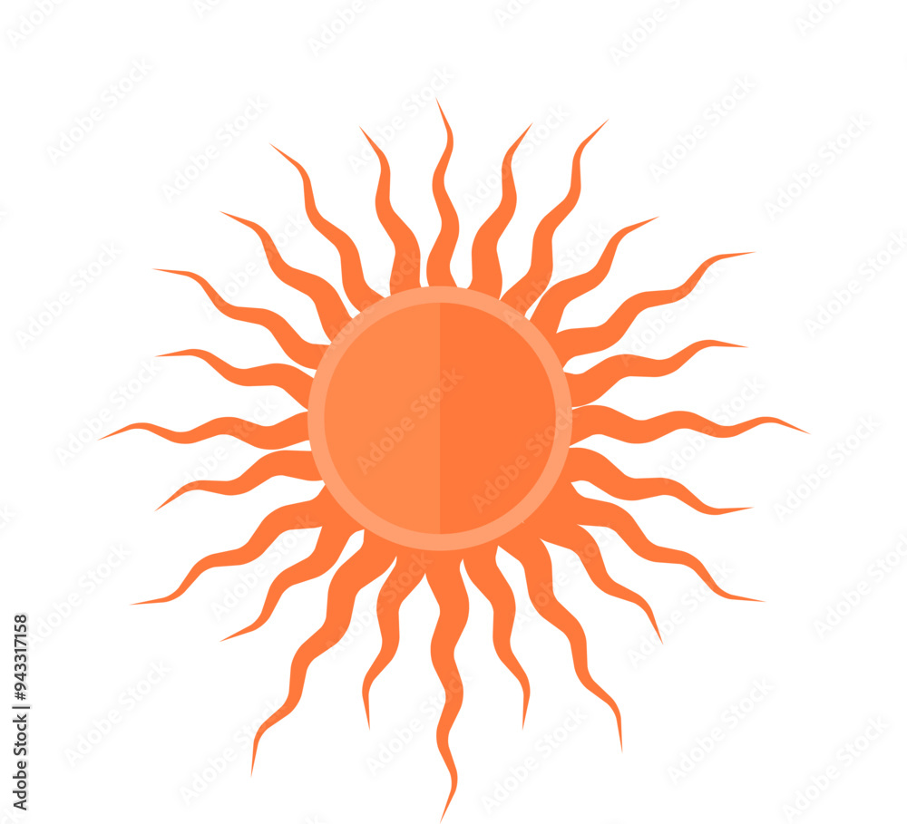 An image of an orange sun with rays extending outward on a white background, emphasizing themes of renewable energy, hope, warmth, sustainability, and environmental health. An image of an orange sun with rays extending outward on a white background, emphasizing themes of renewable energy, hope, warmth, sustainability, and environmental health.
