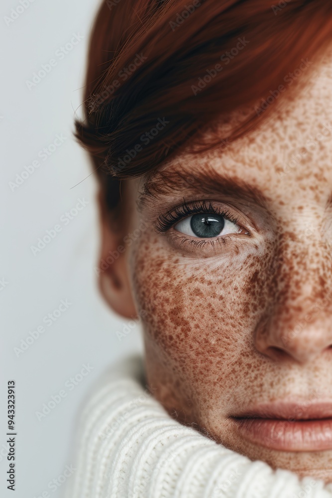 Obraz premium Inclusive beauty campaign featuring models with unique features and natural skin