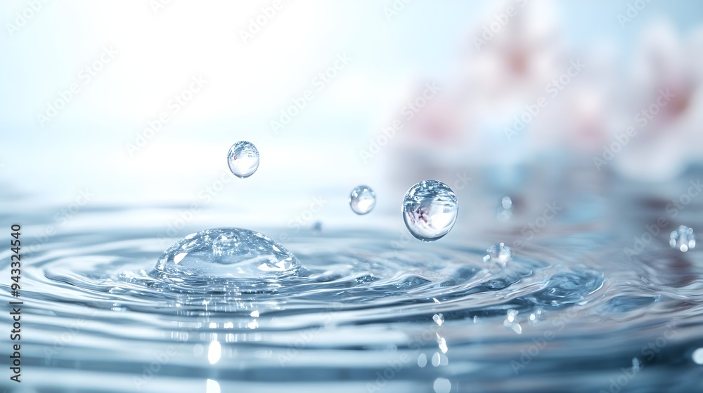 Water Droplet Splash Ripples Abstract Background Water Droplet Splash Ripples Abstract Background