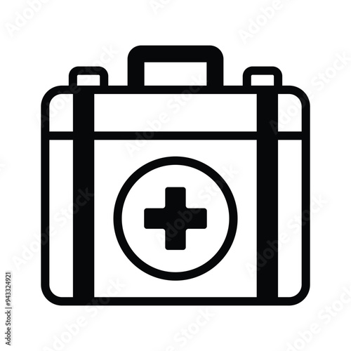 Download this amazing icon of first aid kit, medical box vector design