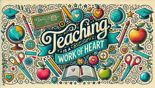 colorful poster with the words 