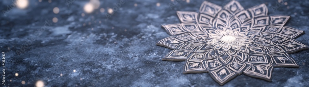 Indian Mandala Seamless Texture, intricate geometric patterns, perfect for spiritual and meditation design, creates a calming atmosphere in minimalist settings, ideal for yoga themes