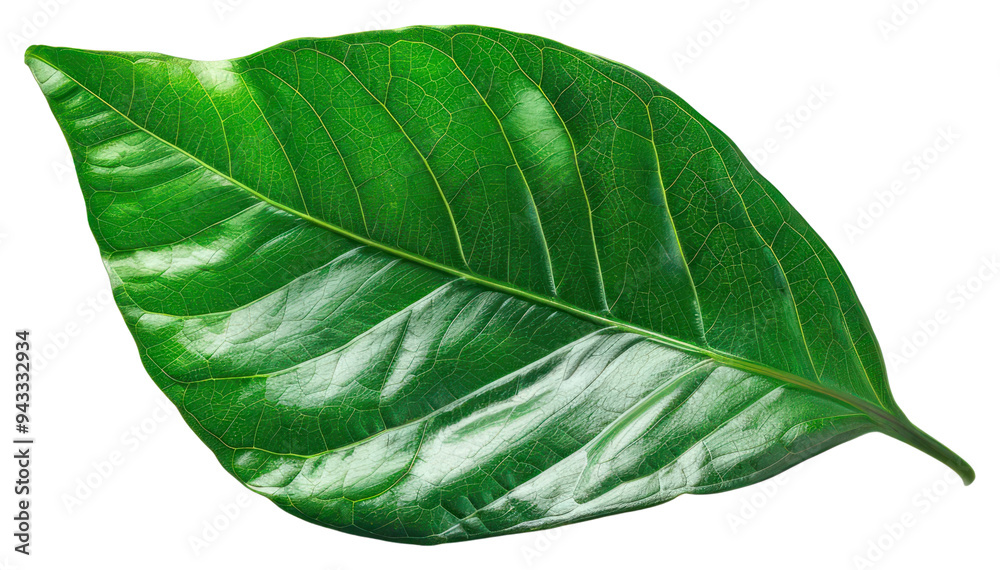 Obraz premium Vibrant green leaf illustration