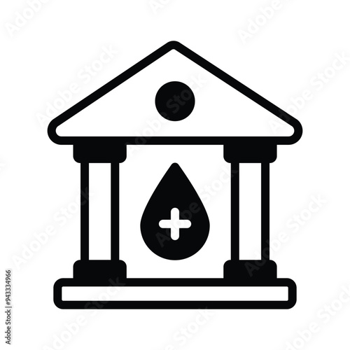 Grab this premium icon of blood bank, customizable vector