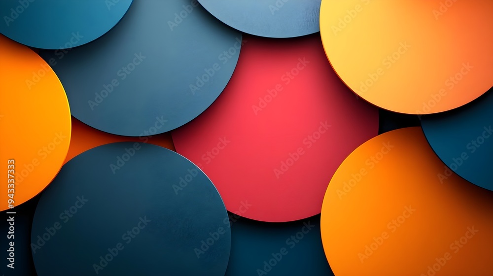 Abstract Colorful Circles Background Design Abstract Colorful Circles Background Design