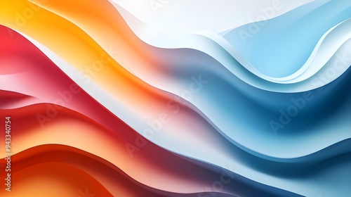 Abstract Colorful Waves Background Design