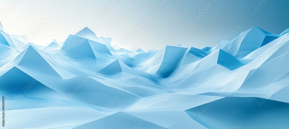 Snow mountain nature landscape in crumpled paper texture. Generative AI technology.
Snow mountain nature landscape in crumpled paper texture. Generative AI technology.