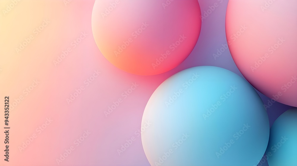 Abstract Pastel Spheres Background Design Abstract Pastel Spheres Background Design
