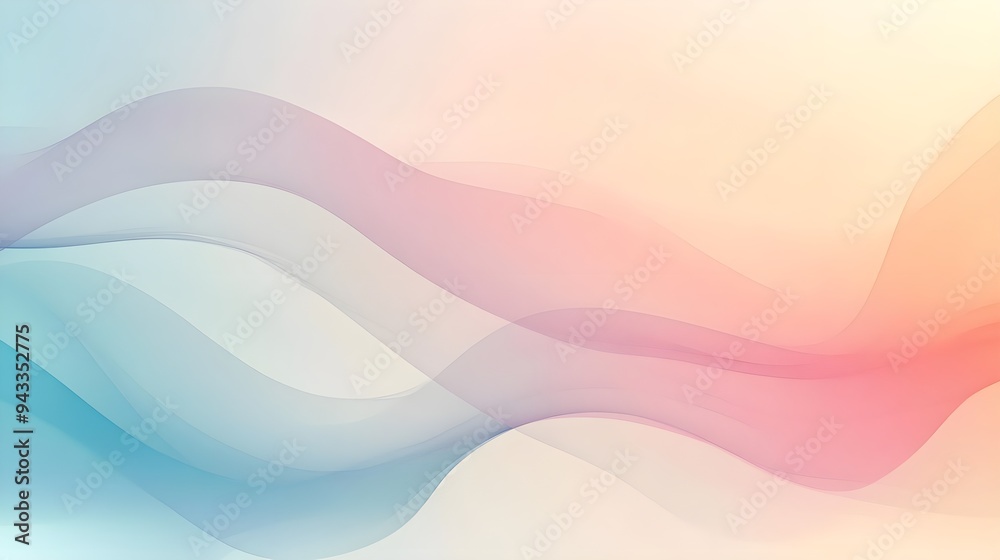 Abstract Pastel Wave Background, Soft Gradient Design Abstract Pastel Wave Background, Soft Gradient Design