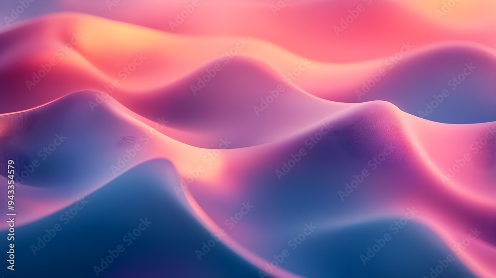 Obraz premium Abstract Pink and Blue Gradient Background