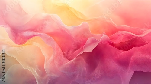 Abstract Pink and Yellow Fabric Texture Background