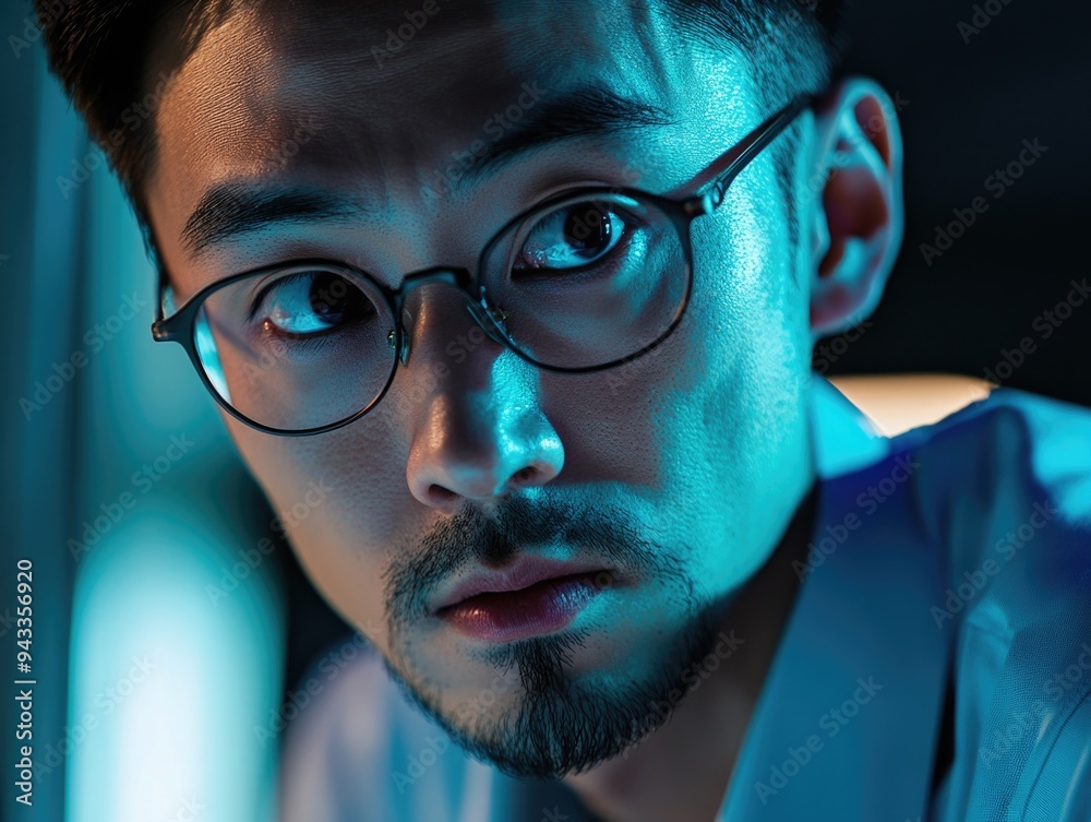 Intense Eyes, Serious Expression Intense Eyes, Serious Expression