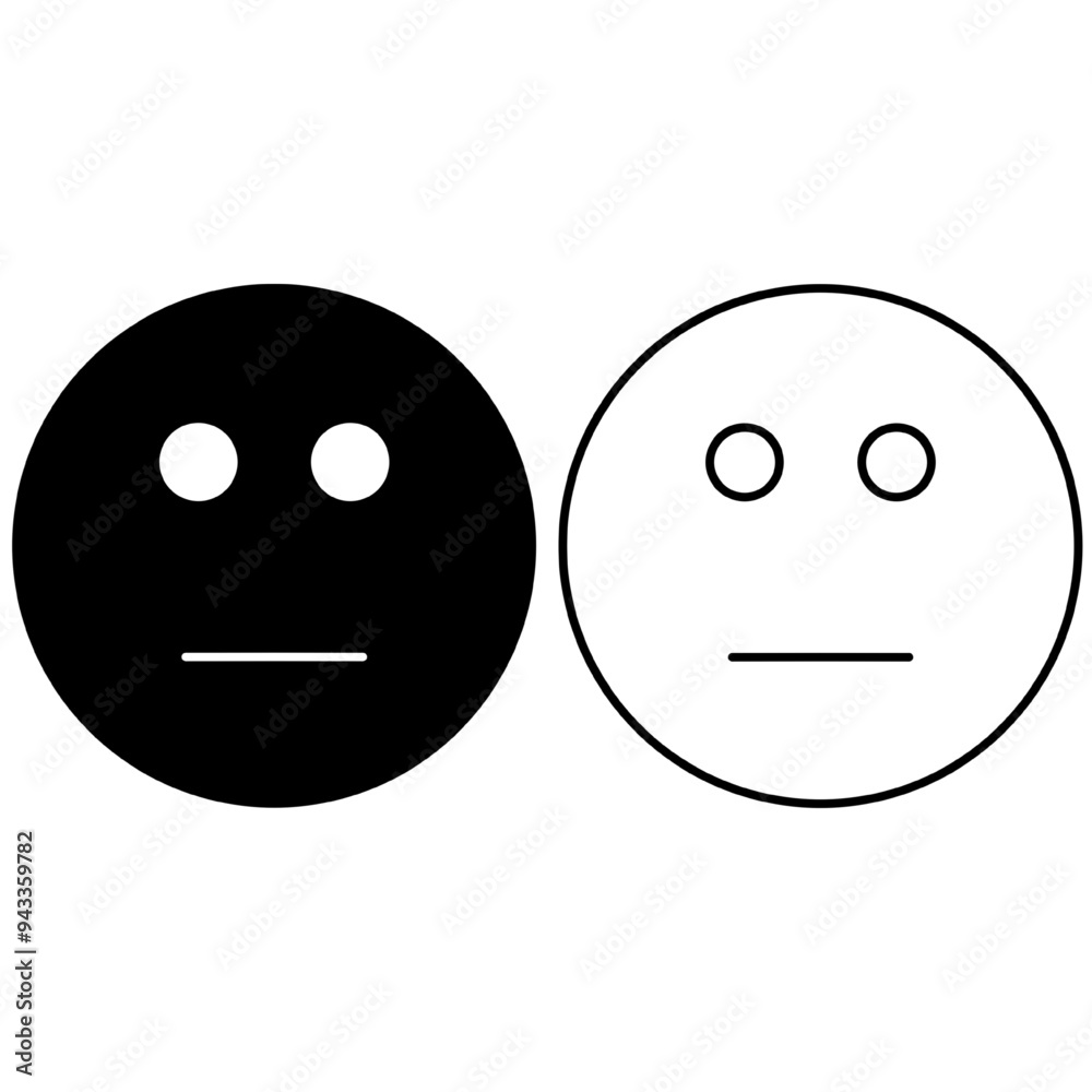 Fototapeta premium emoji icon depressed vector illustration