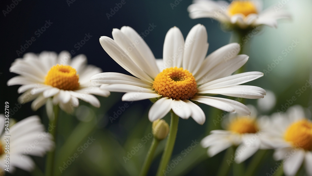 Daisy flower closeup showcasing simplicity and natural beauty Daisy flower closeup showcasing simplicity and natural beauty