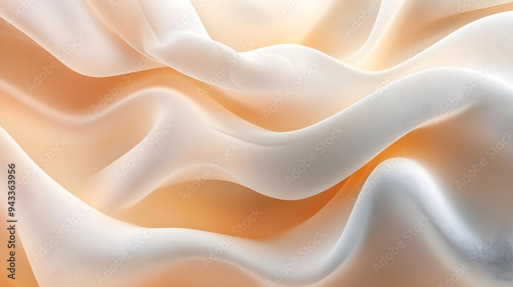 Obraz premium Abstract White and Orange Fabric Texture Background