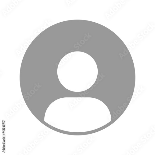 Avatar or person sign. Profile picture, portrait icon. User profile symbol