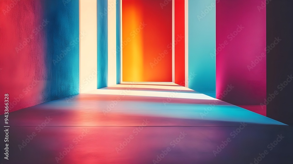 Obraz premium Colorful Abstract Wall Art Interior Design