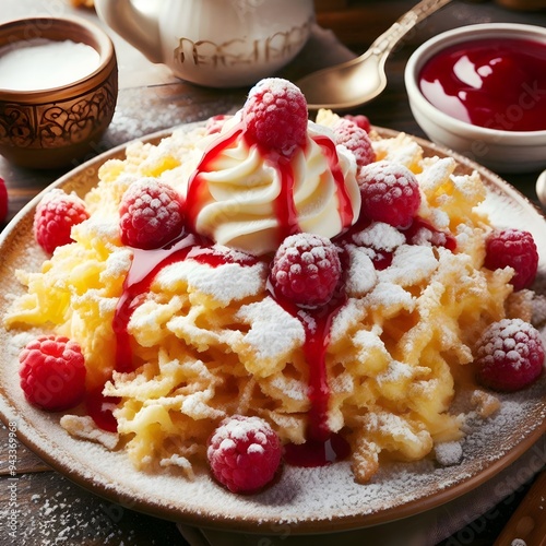 Kaiserschmarrn dessert traditionel d'Autriche