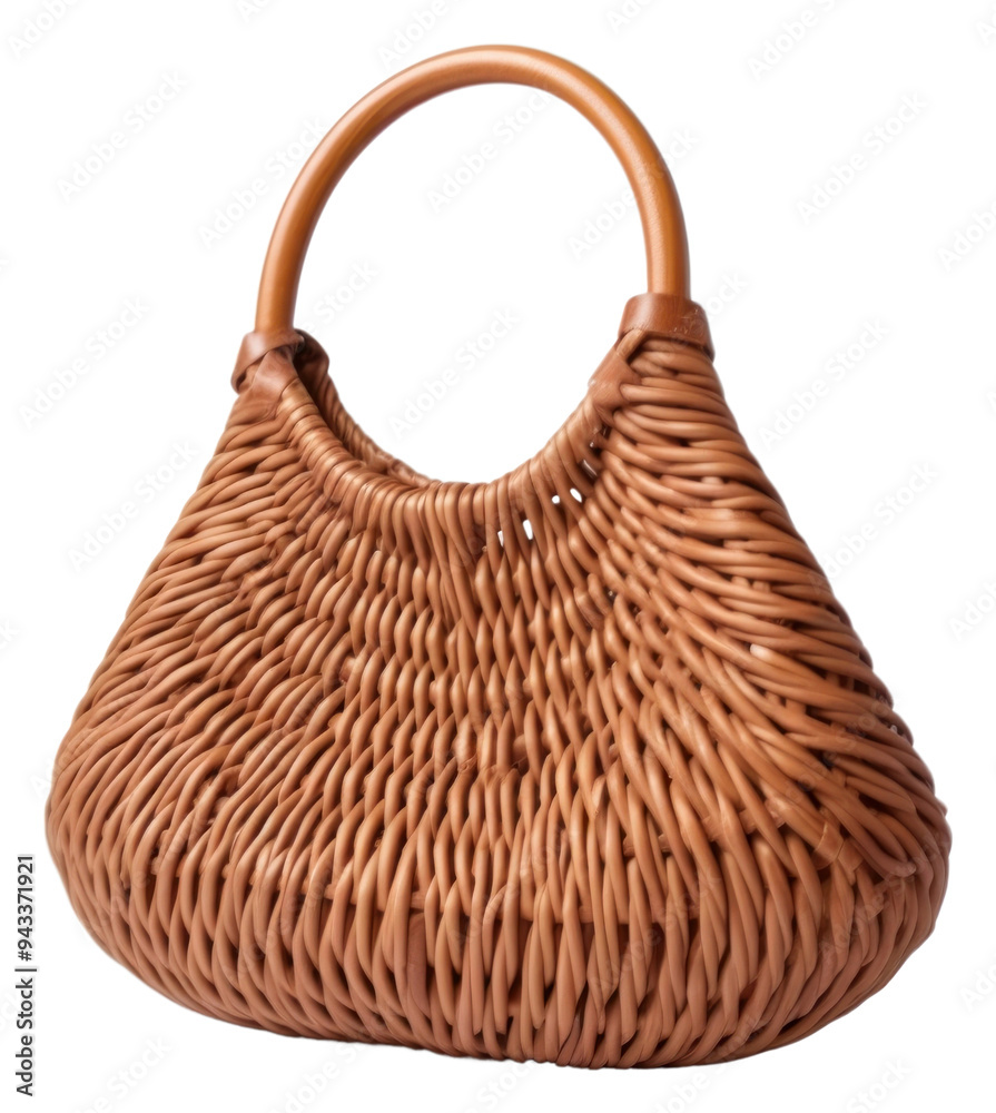 Fototapeta premium PNG Handbag basket container accessory.