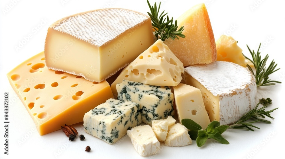 Assorted Cheese Selection Generative AI Assorted Cheese Selection Generative AI