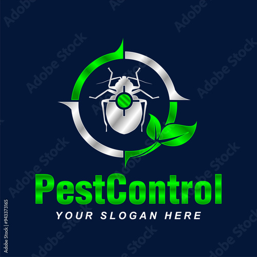 pest control vector logo house insect poison pest control with pesticides prevention, extermination and disinfection