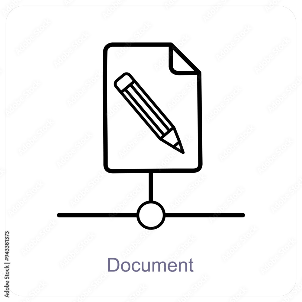 Document and education icon concept Document and education icon concept