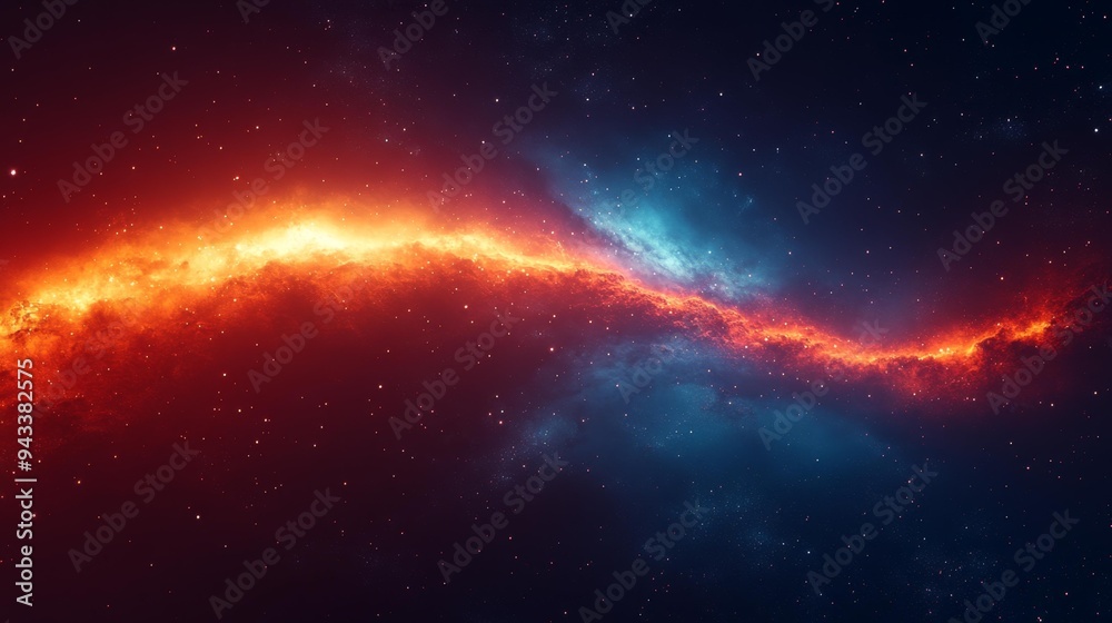 Vivid Galactic Stream in Outer Space Generative AI Vivid Galactic Stream in Outer Space Generative AI