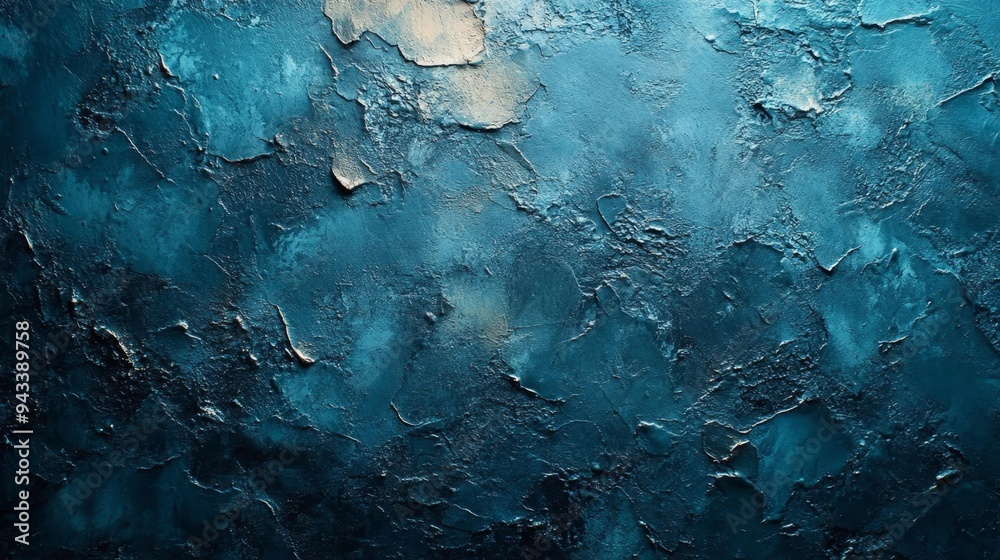 Abstract Blue and Gold Textured Surface Generative AI Abstract Blue and Gold Textured Surface Generative AI