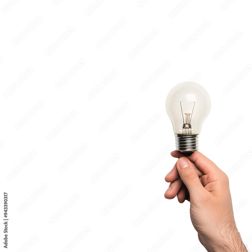 A hand holding a light bulb symbolizing ideas, creativity, and innovation against a clean background. A hand holding a light bulb symbolizing ideas, creativity, and innovation against a clean background.