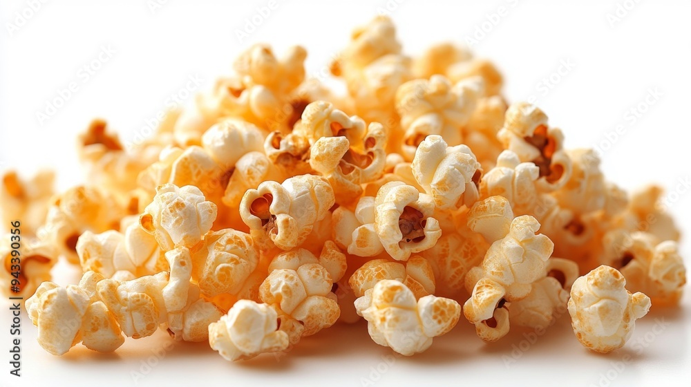 Close-Up of Freshly Popped Popcorn Generative AI Close-Up of Freshly Popped Popcorn Generative AI