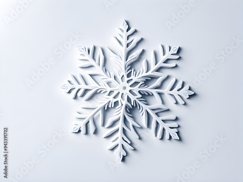 A snowflake on a transparent or solid color background, design material