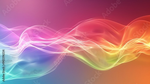 Colorful abstract light wave background