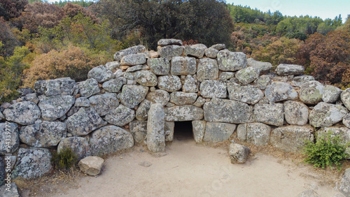 Tomb of the Nuragic Giants is concias in Quartucciu in south Sardinia photo