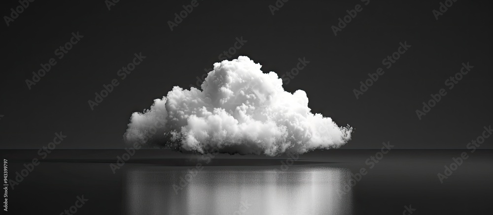 This elegant design showcases a white cloud set against a dark background providing a striking visual contrast ideal for displaying work with a clean and minimalistic aesthetic Perfect for designers This elegant design showcases a white cloud set against a dark background providing a striking visual contrast ideal for displaying work with a clean and minimalistic aesthetic Perfect for designers