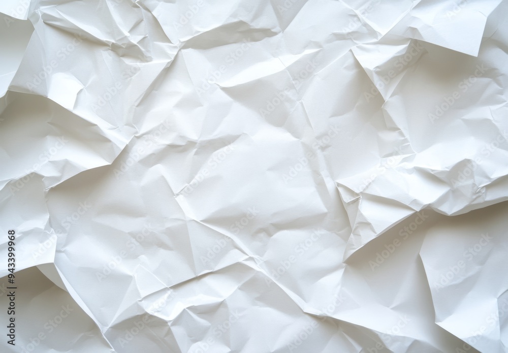 White Crumpled Paper Texture Background White Crumpled Paper Texture Background
