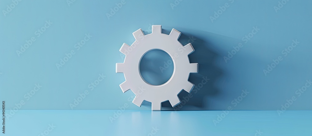 Symbol of an adaptable workplace illustrated on elegant white paper against a blue backdrop for a professional business vibe featuring copy space image Symbol of an adaptable workplace illustrated on elegant white paper against a blue backdrop for a professional business vibe featuring copy space image