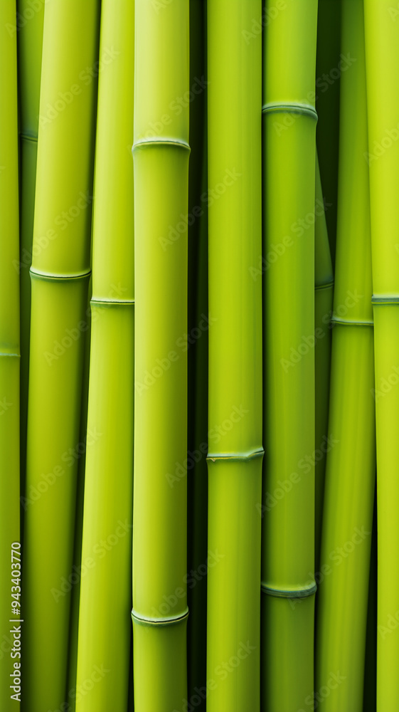 Vivid close-up of vibrant green bamboo stalks tightly clustered, showcasing the natural texture and structure of bamboo in a minimalist, nature-inspired composition Vivid close-up of vibrant green bamboo stalks tightly clustered, showcasing the natural texture and structure of bamboo in a minimalist, nature-inspired composition