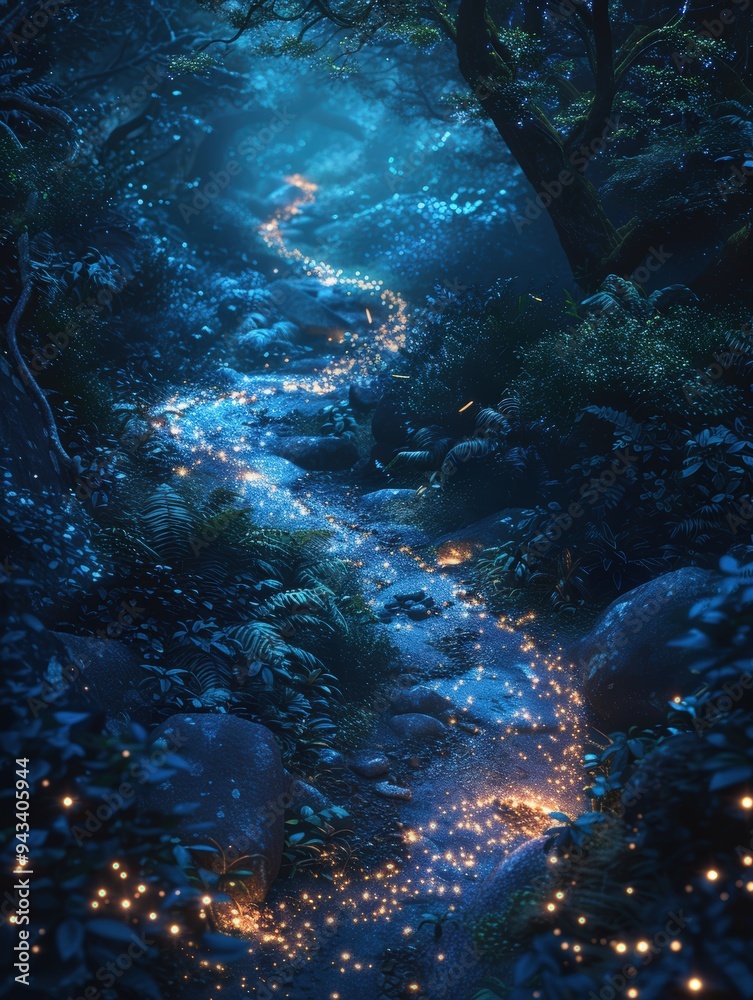 Fototapeta premium Magical forest path