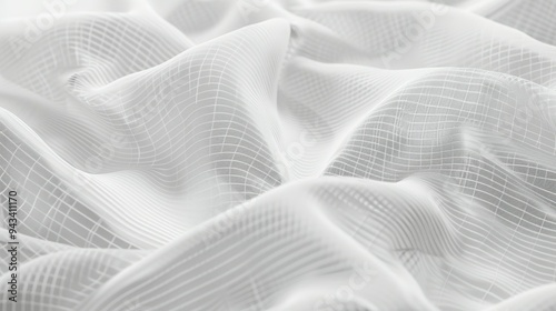 White sheer fabric texture