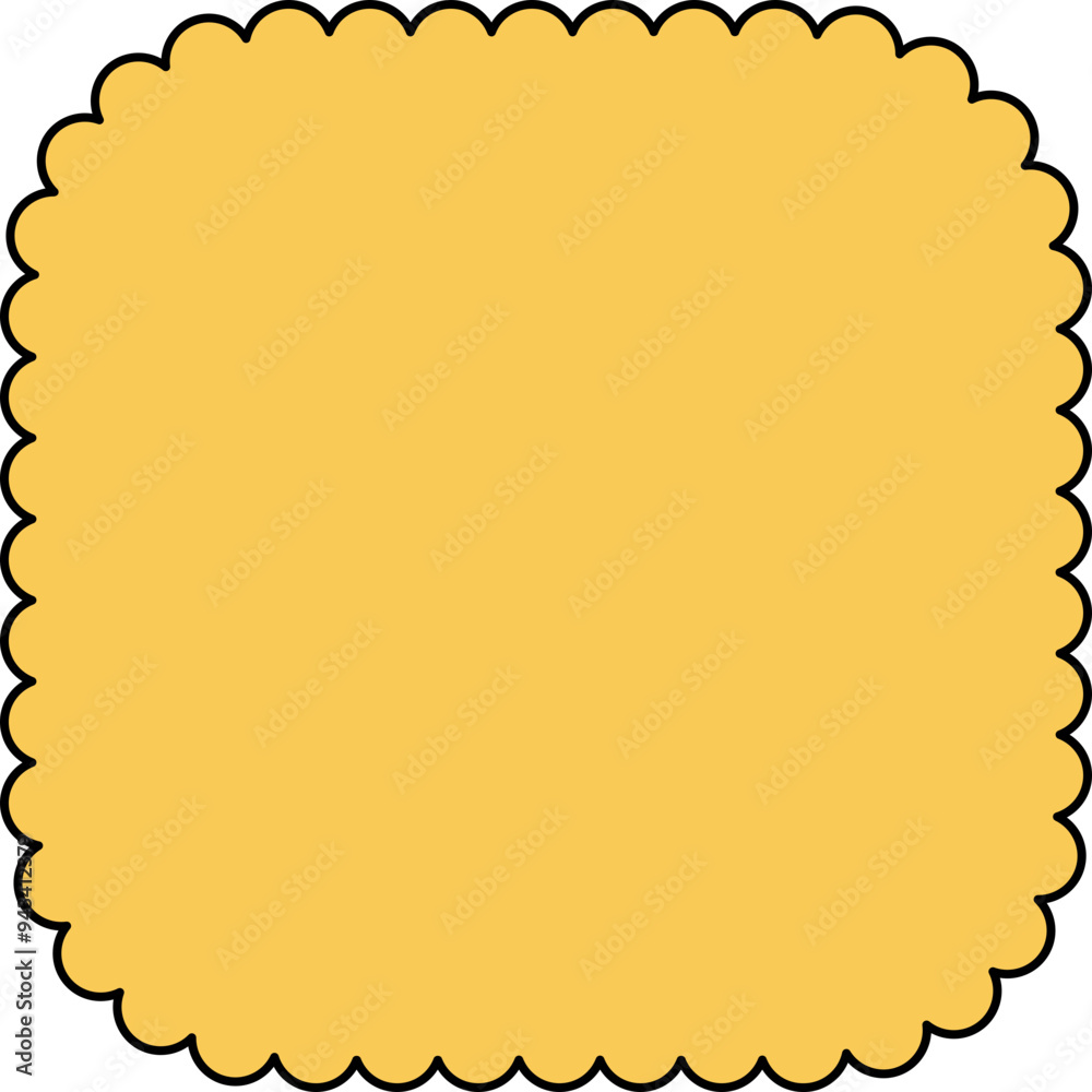 Obraz premium Scalloped Frame Edge Background