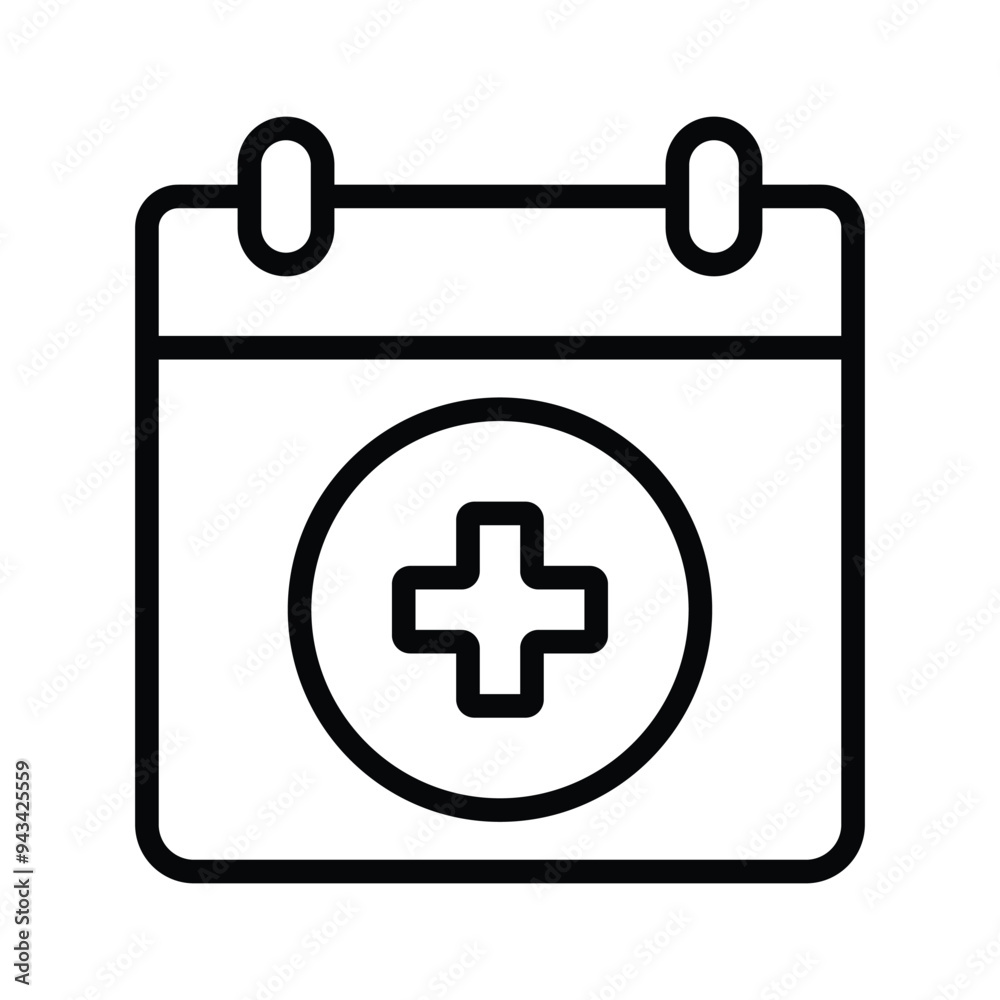 An amazing icon of medical appointment in modern style An amazing icon of medical appointment in modern style
