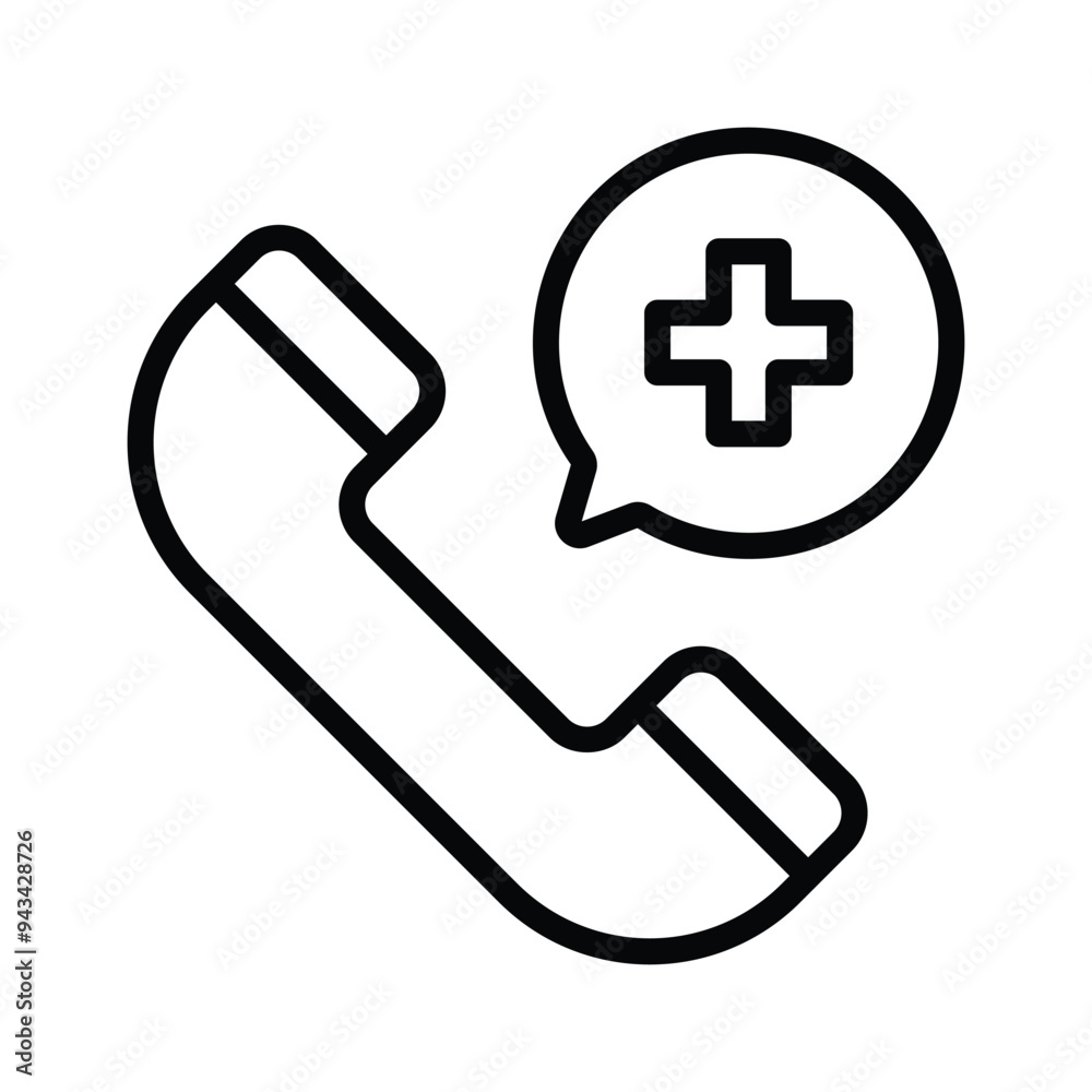 Medical emergency call vector design in trendy style Medical emergency call vector design in trendy style