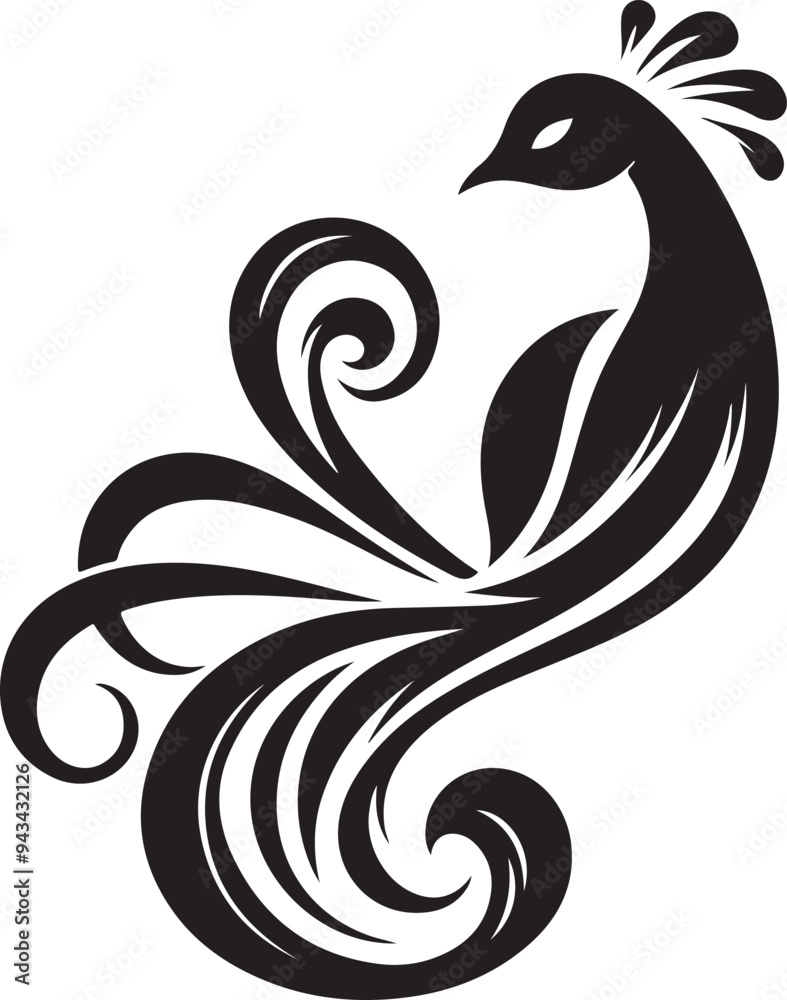 Peacock feather illustration Peacock feather illustration