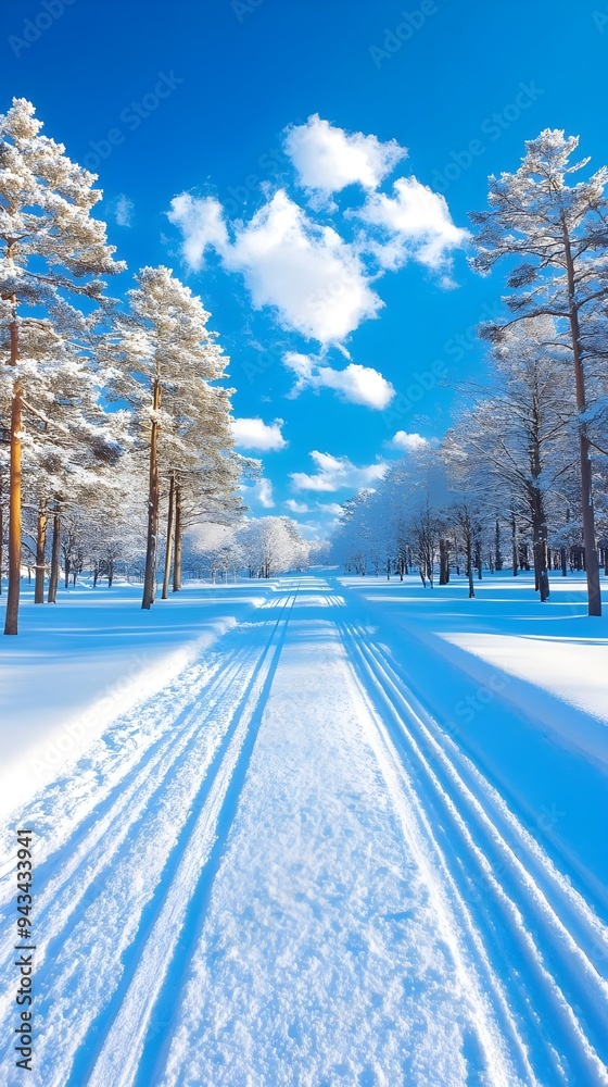 Obraz premium winter background