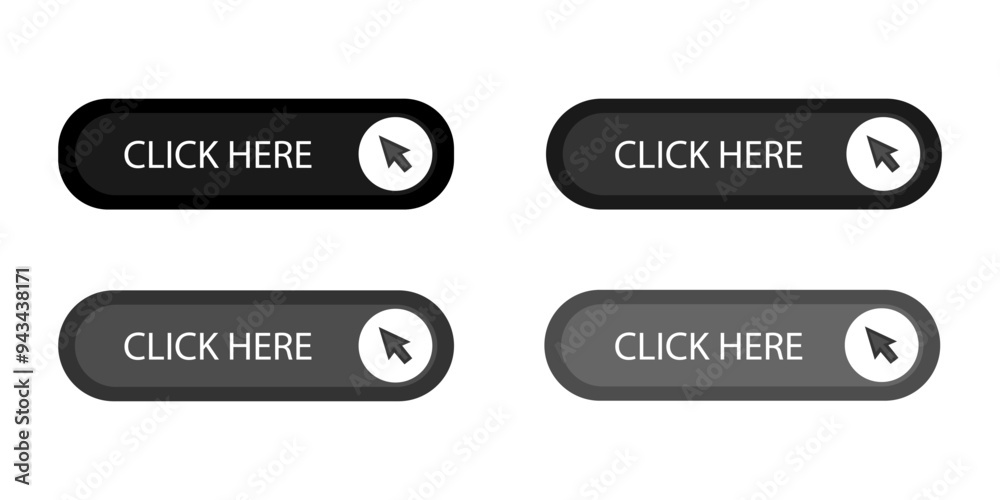 Explore the Stylish Clickable Buttons Featuring Black and Gray Designs for Your Projects Explore the Stylish Clickable Buttons Featuring Black and Gray Designs for Your Projects