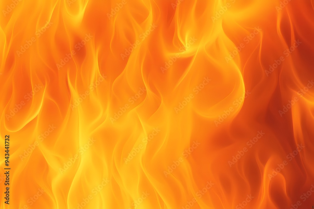 A background of flickering flames with a gradient of orange and yellow creating a sense of warmth, AI Generated A background of flickering flames with a gradient of orange and yellow creating a sense of warmth, AI Generated