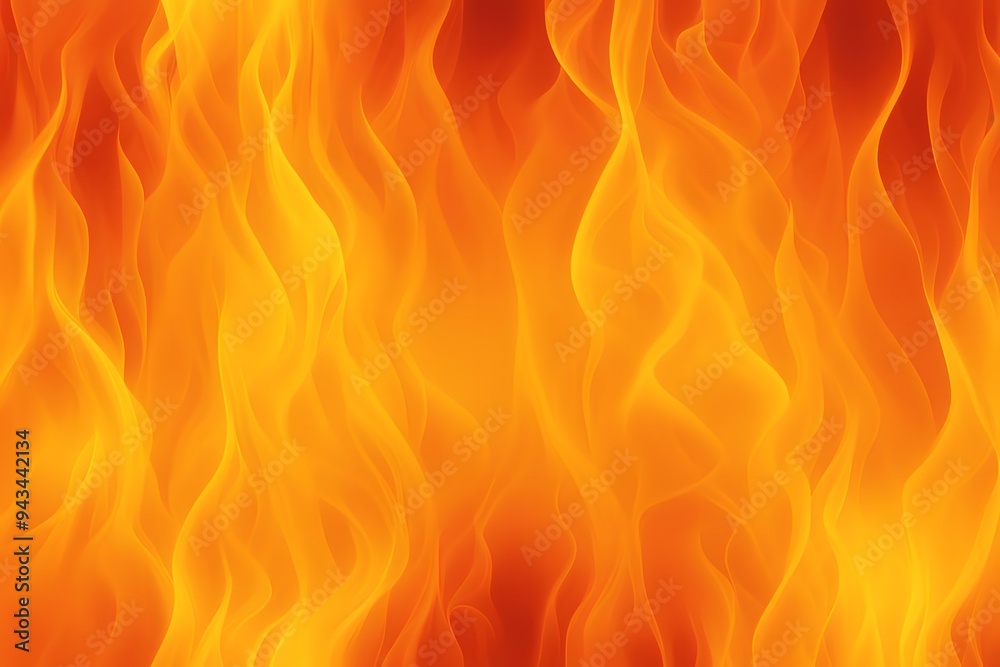 A background of flickering flames with a gradient of orange and yellow creating a sense of warmth, AI Generated A background of flickering flames with a gradient of orange and yellow creating a sense of warmth, AI Generated