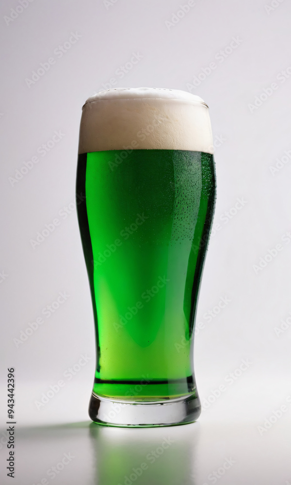 glass of green beer glass of green beer